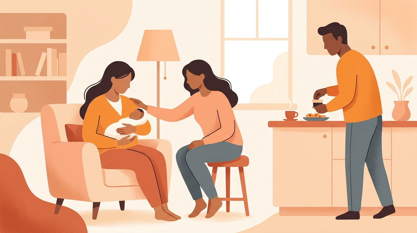 Cómo ayudar a padres primerizos: el arte de acompañar sin invadir