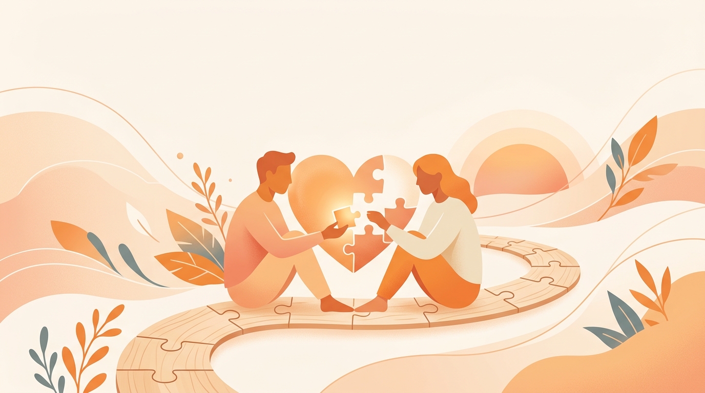 Couple walking together on a path, symbolising the journey of rebuilding trust after infidelity